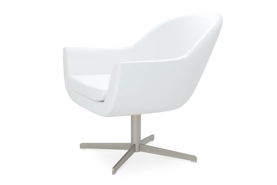 Madison 4 Star Arm Chair by Sohoconcept, shown in white leatherette.