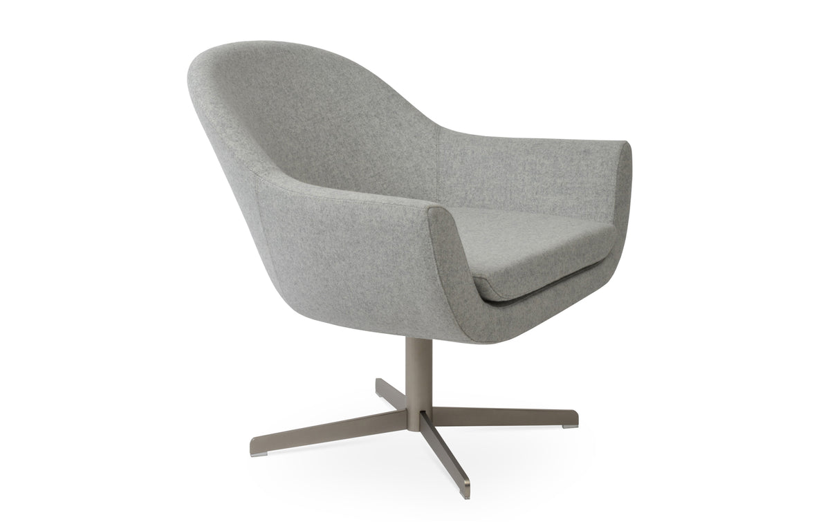 Madison 4 Star Arm Chair by SohoConcept - Camira Blazer Silver Wool