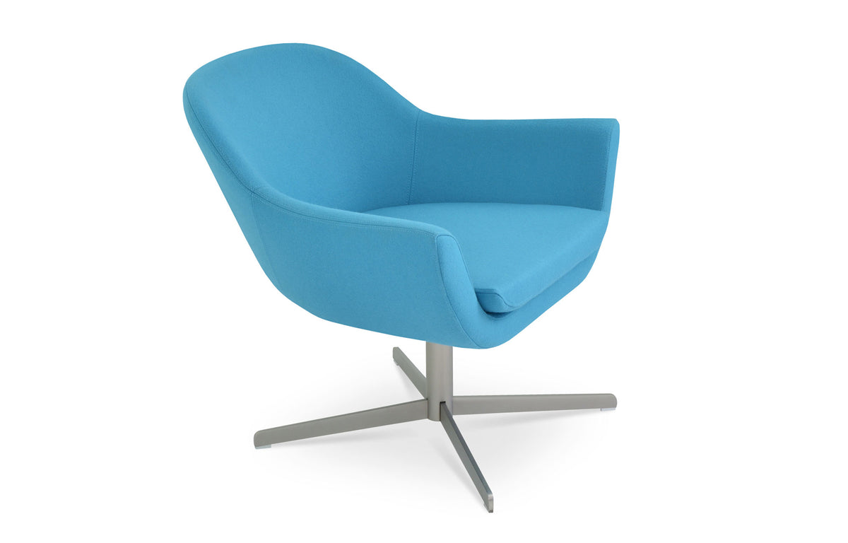 Madison 4 Star Arm Chair by SohoConcept - Camira Era Turquoise Fabric