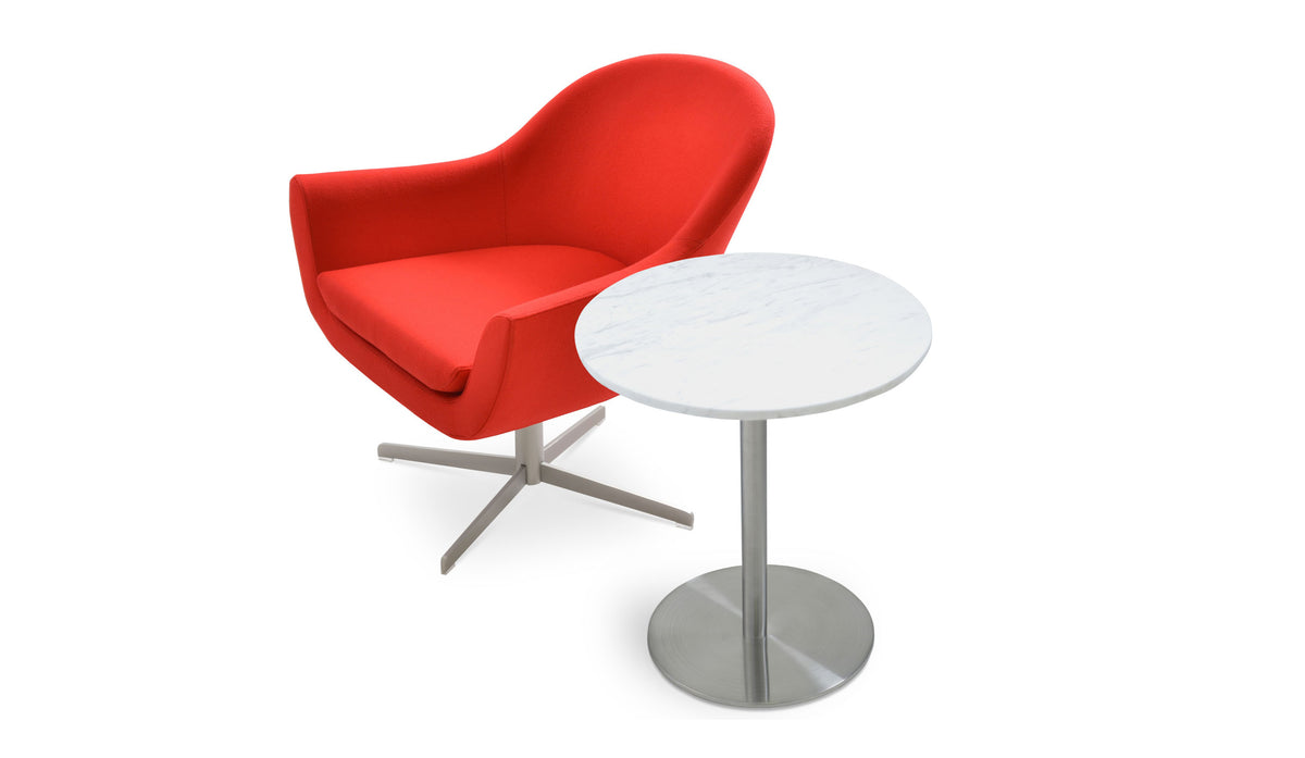 Madison 4 Star Arm Chair by Sohoconcept, showing 4 star arm chair with table.