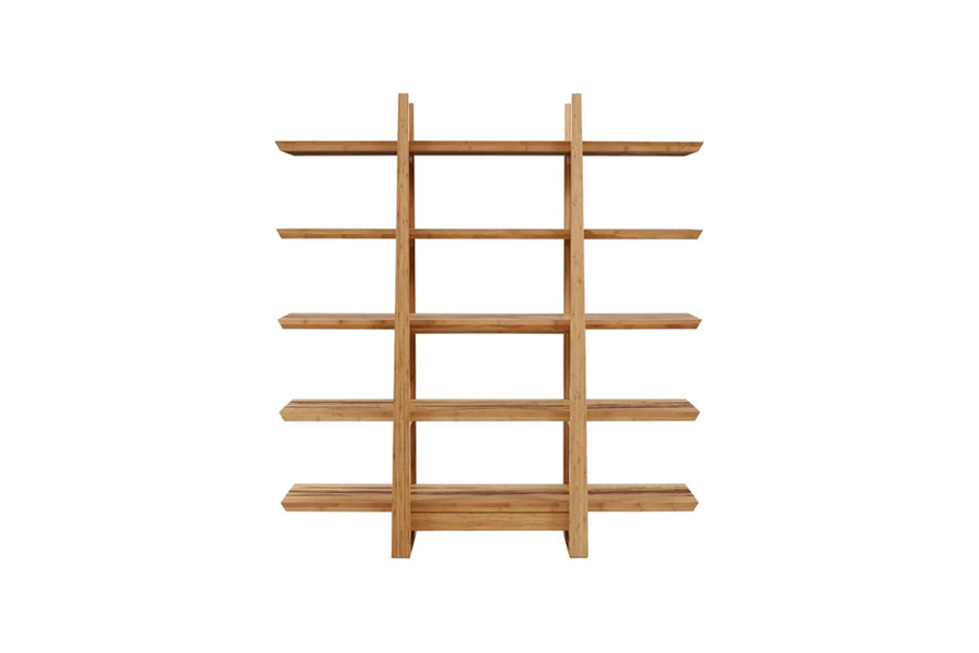 Magnolia Shelf by Greenington, showing front view of magnolia shelf in caramelized exotic tiger.