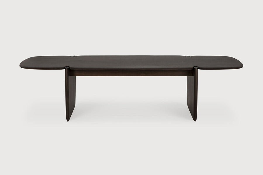 PI Coffee Table by Ethnicraft, showing front view of pi coffee table.