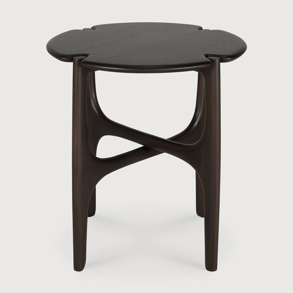 PI Side Table by Ethnicraft, showing front view of pi side table.