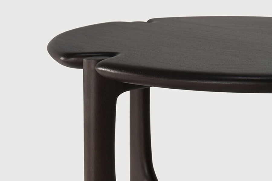 PI Side Table by Ethnicraft, showing closeup view of pi side table.