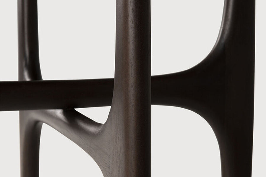 PI Side Table by Ethnicraft, showing closeup view of pi side table.
