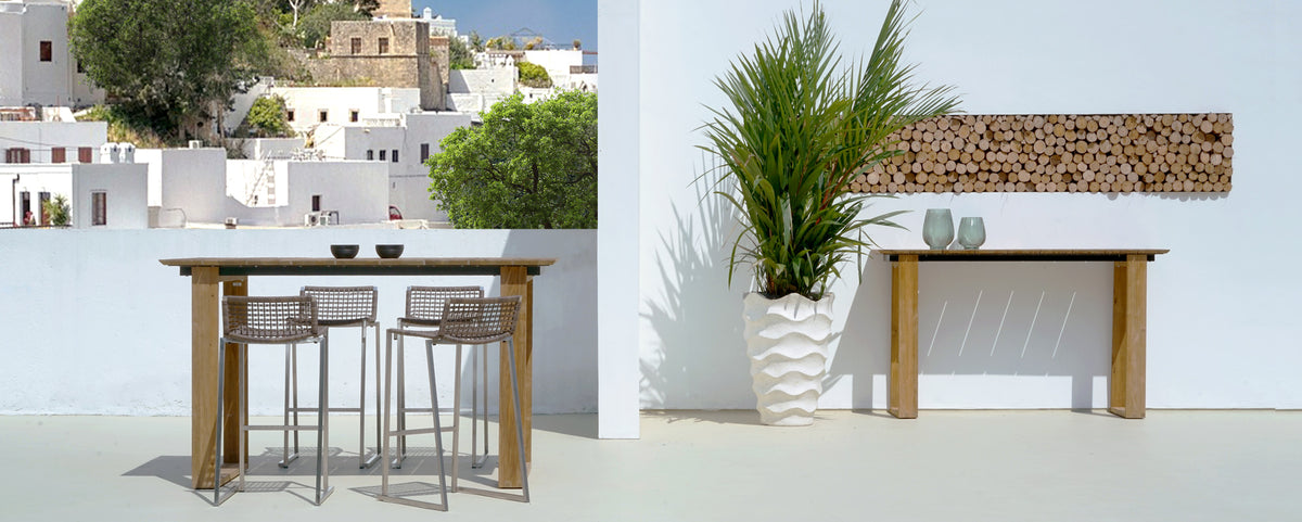 Big Daddy Bar Table by Mamagreen, showing big daddy bar table in live shot.