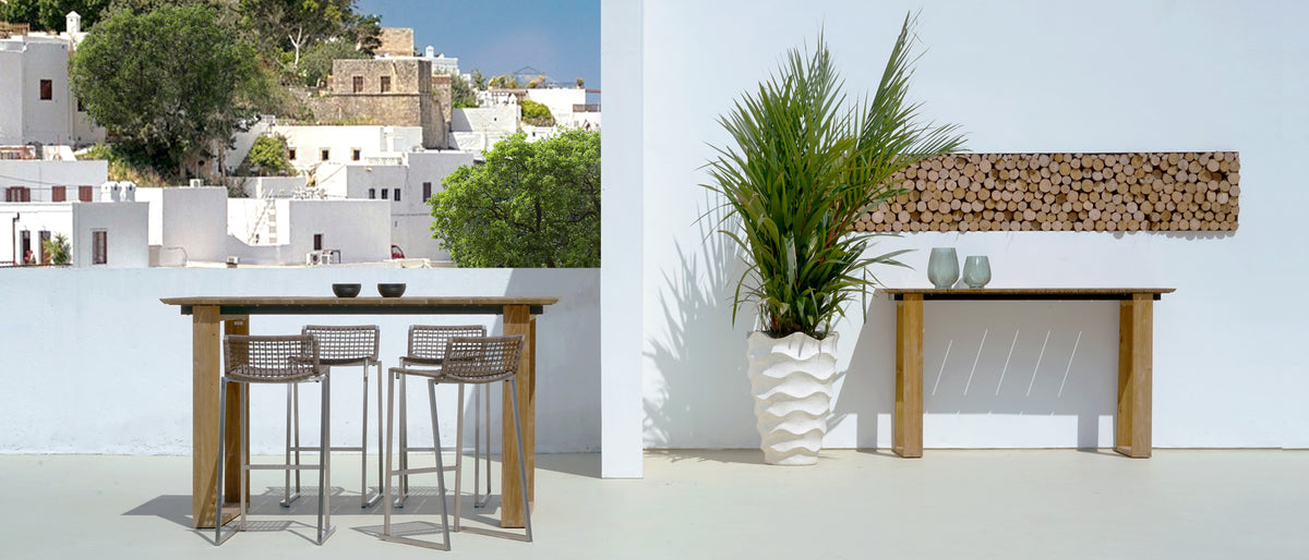 Big Daddy Window Bar Table by Mamagreen, showing big daddy window bar table in live shot.
