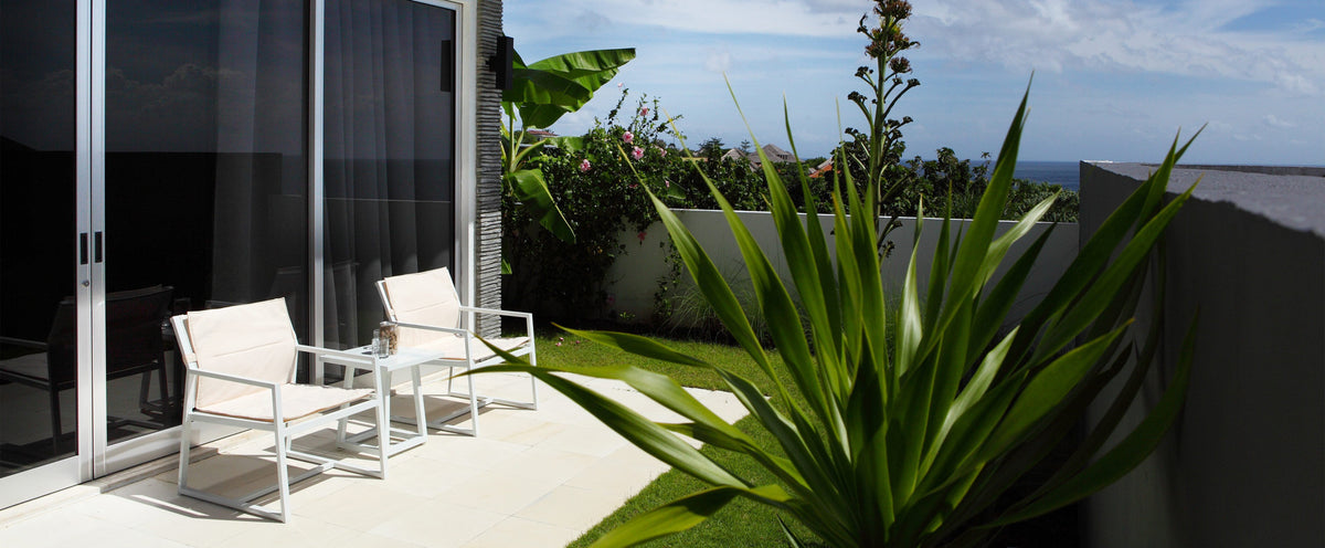 Allux Casual Armchair by Mamagreen, showing two casual armchairs in live shot.