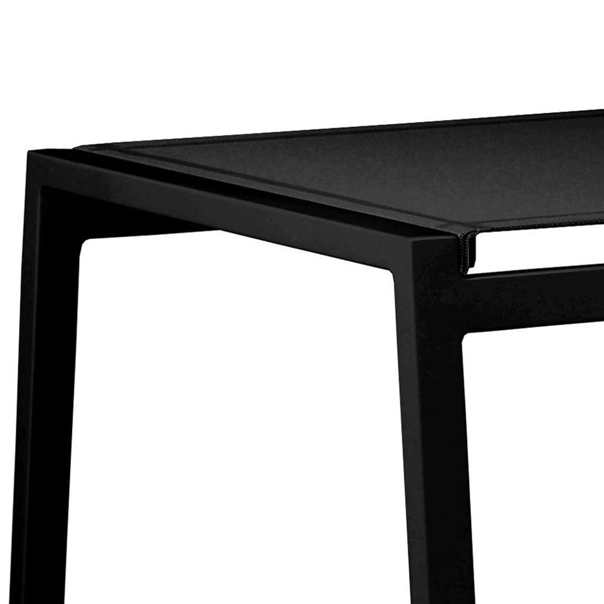 Allux Footrest by Mamagreen, showing closeup view of allux footrest in sand category a/black standard batyline.