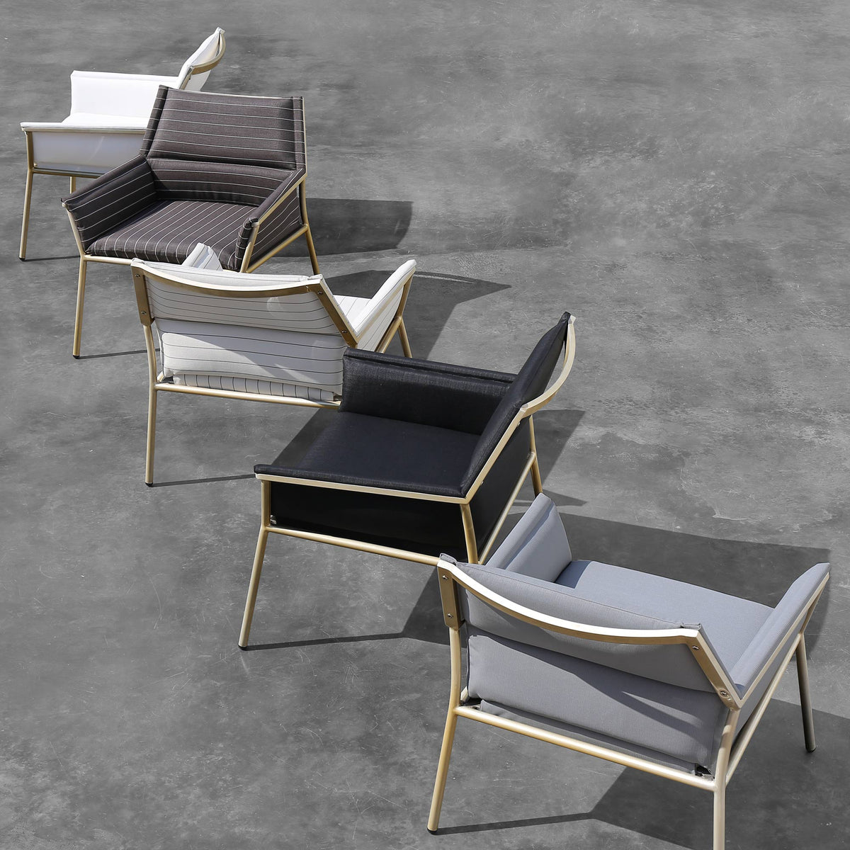 Andy Dining Chair by Mamagreen, showing andy dining chairs in live shot.