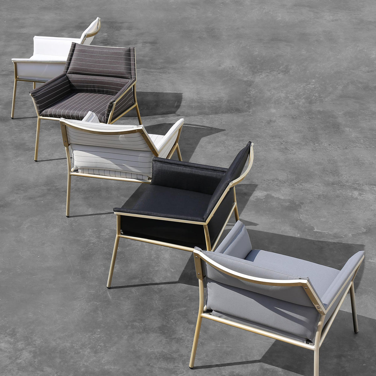 Andy Easy Chair by Mamagreen, showing andy easy chairs in live shot.