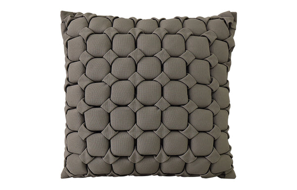 Bee Pillows by Mamagreen - 17.5″ x 17.5″, Taupe Olefin Cushion.