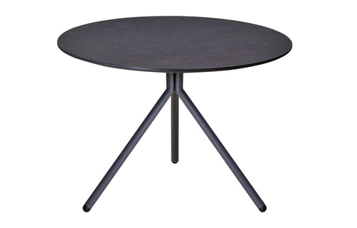 Bono HPL Aluminum Low Table by Mamagreen - Anthracite Sand Aluminum, Slate HPL.