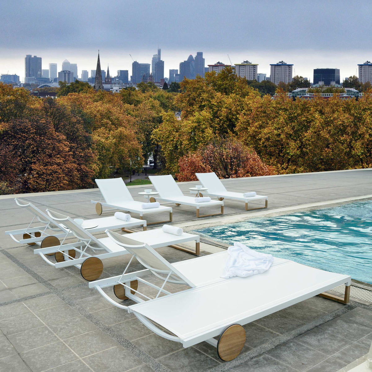 Ekka Lounger by Mamagreen, showing set of ekka lounger in live shot.