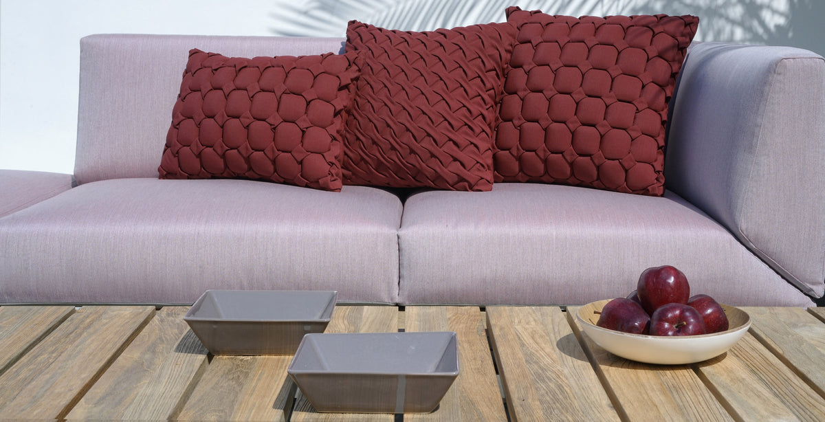 Loop Pillows by Mamagreen, showing loop pillows in live shot.