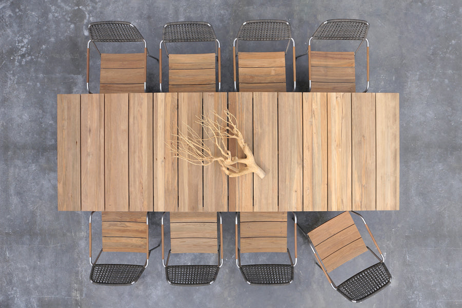 Meika Wicker Stacking Chair by Mamagreen, showing meika wicker stacking chairs in live shot.