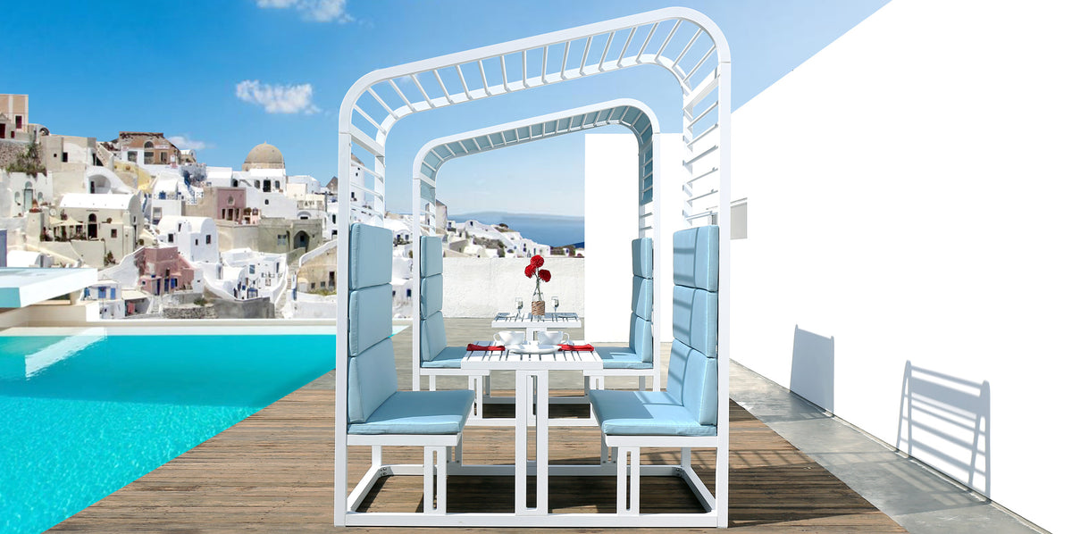 Sombrero Dining Booth by Mamagreen, showing sombrero dining booth in live shot.