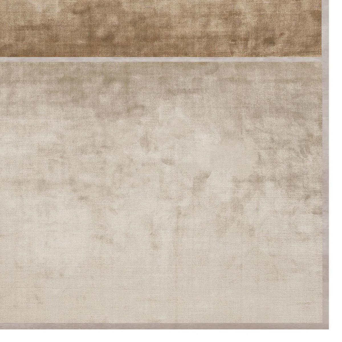 Marano Di Napoli MI100 Rug by Second Studio, showing closeup view of marano di napoli mi100 rug by second studio in golden brown.