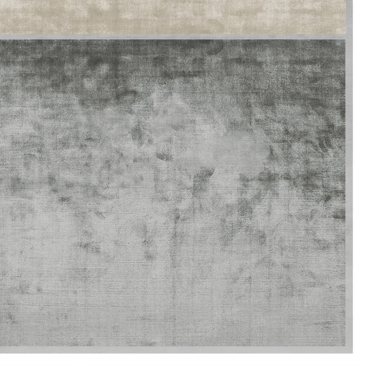 Marano Lagunaro MO200 Rug by Second Studio, showing closeup view of marano lagunaro mo200 rug by second studio in cream & vintage blue.