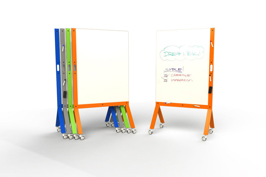 Marc Mobile Marker Board by Scale 1:1, showing marc mobile marker boards in different colors.