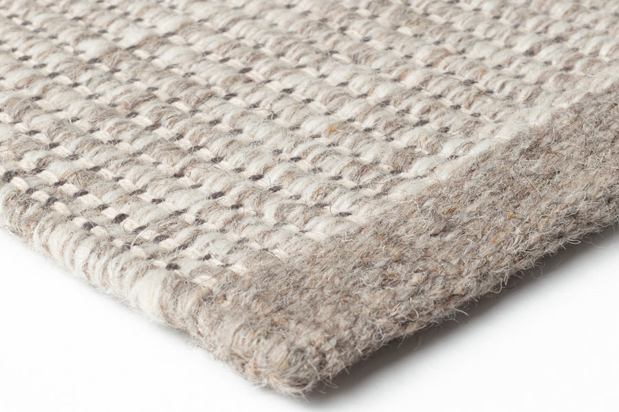 Marvel Hand Woven Rug by Ligne Pure, showing closeup view of marvel hand woven rug.