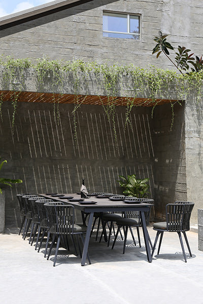Maxximus HPL Extension Dining Table by Mamagreen, showing maxximus hpl extension dining table in live shot.