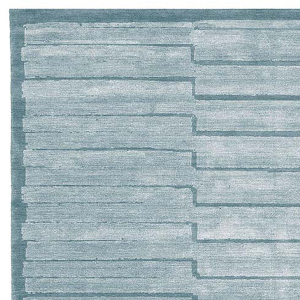 Memento 41 MO41 Rug by Second Studio, showing closeup view of memento 41 mo41 rug by second studio in selections of vintage blue.