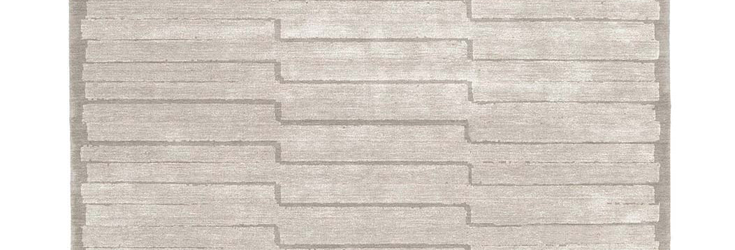 Memento 42 MO42 Rug by Second Studio, showing closeup view of memento 42 mo42 rug by second studio in selections of taupe.