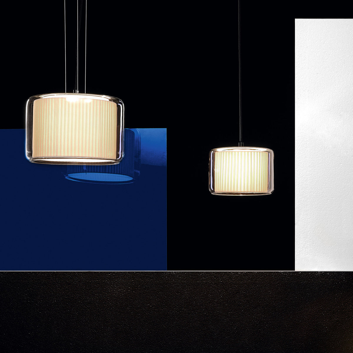 Mercer Pendant Lamp by Marset, showing mercer pendant lamps in live shot.