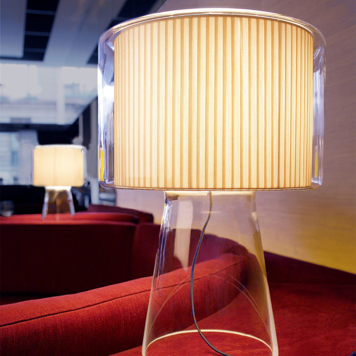 Mercer Table Lamp by Marset, showing mercer table lamp in live shot.
