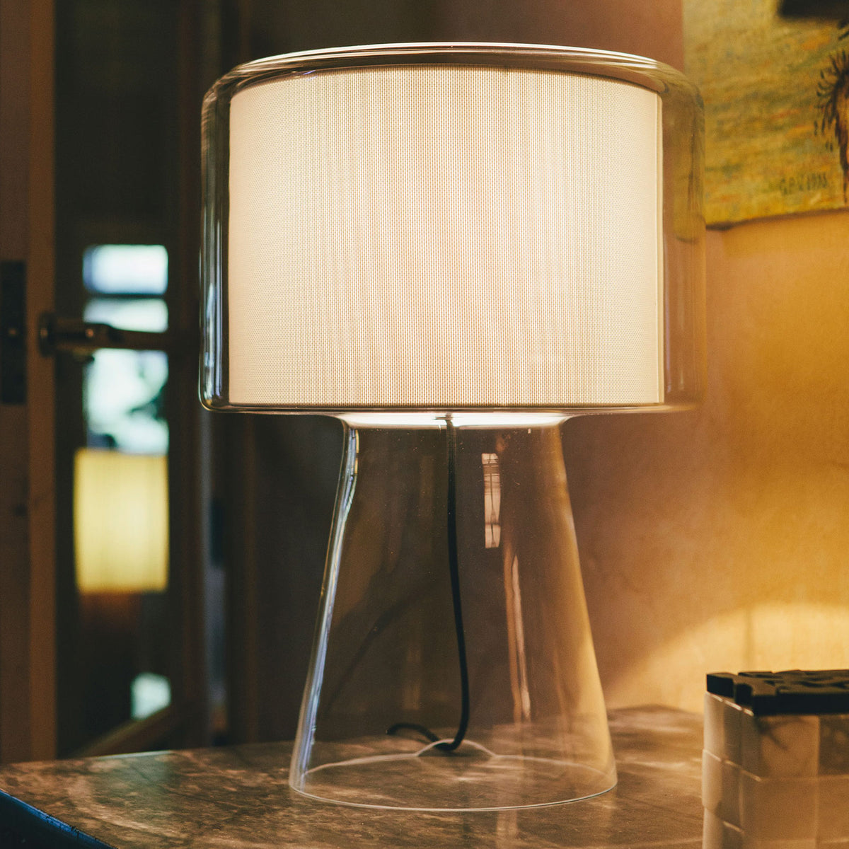 Mercer Table Lamp by Marset, showing mercer table lamp in live shot.