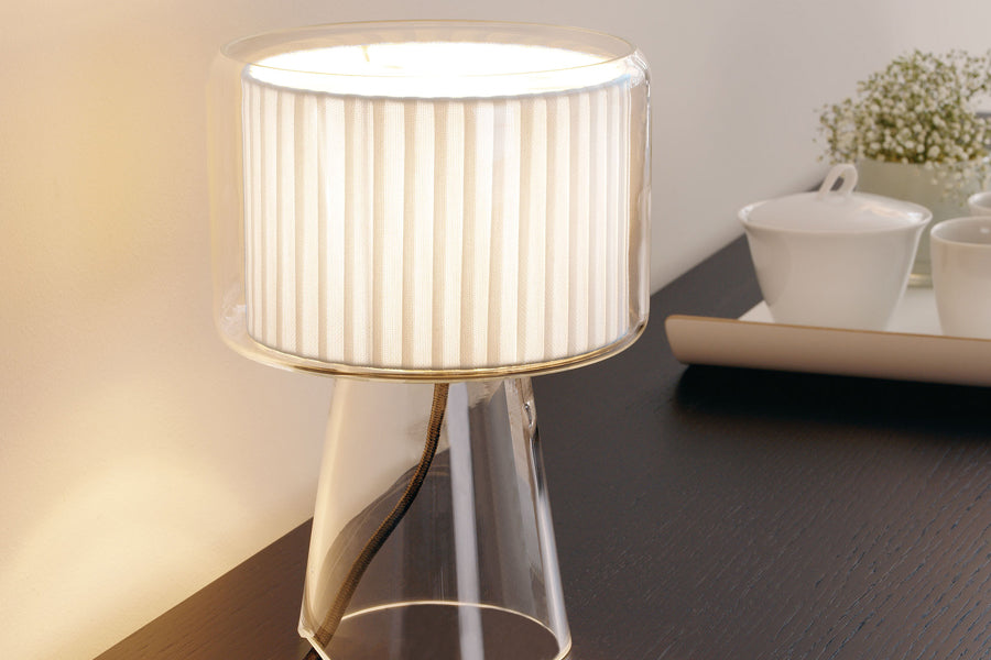 Mercer Table Lamp by Marset, showing mercer table lamp in live shot.