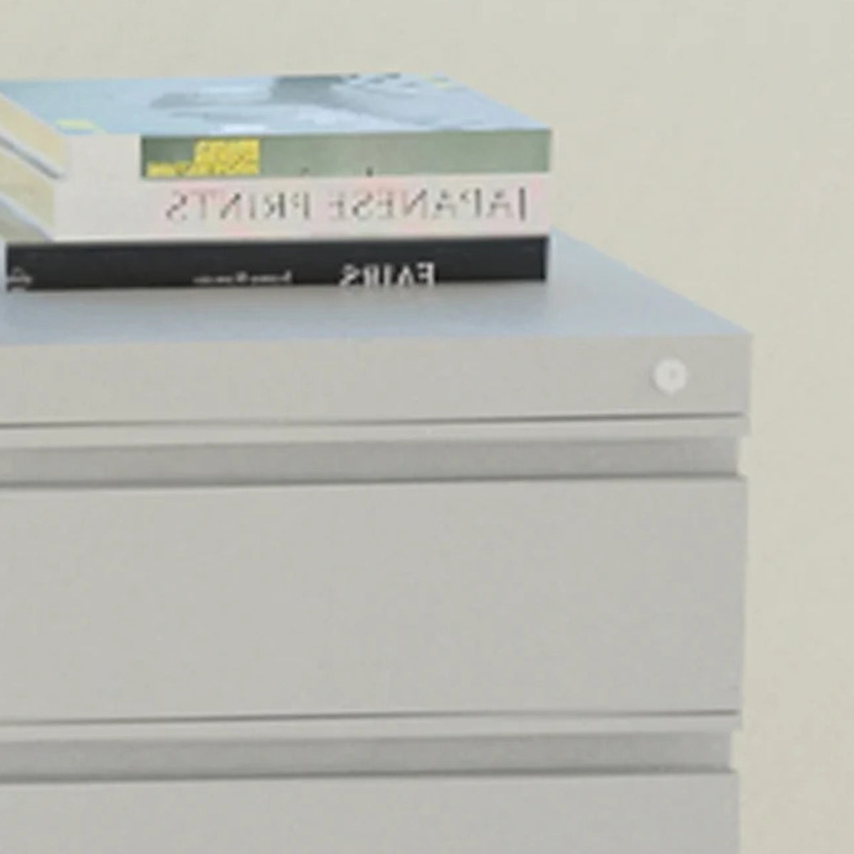 Met 2 Drawer Mobile Storage by Scale 1:1, showing closeup view of met 2 drawer mobile storage in live shot.