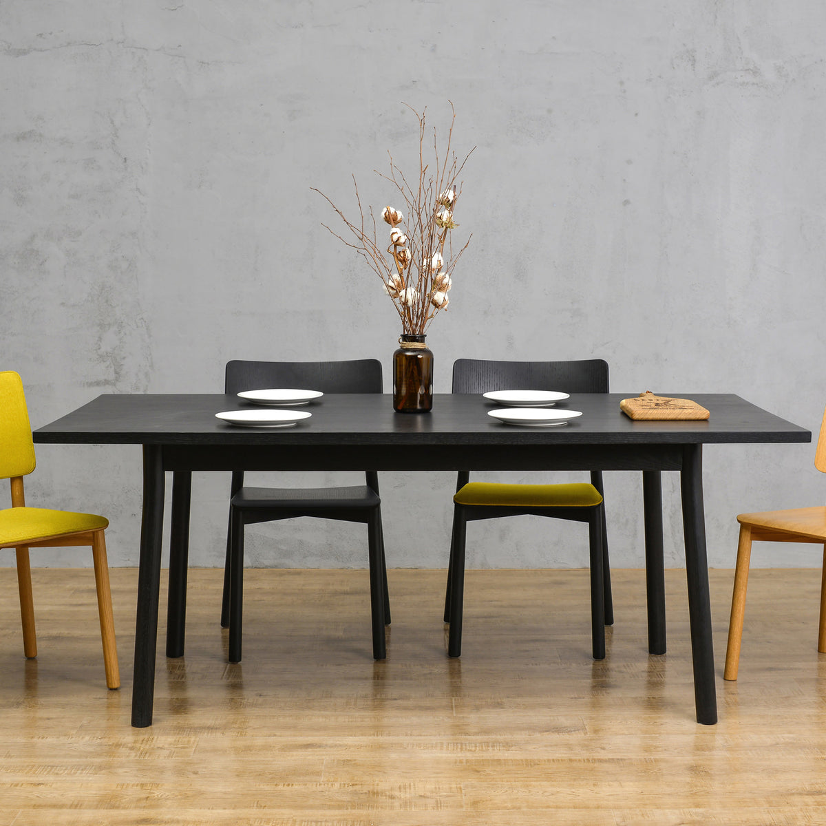 Mia Dining Table by Kollektiff, showing mia dining table in live shot.