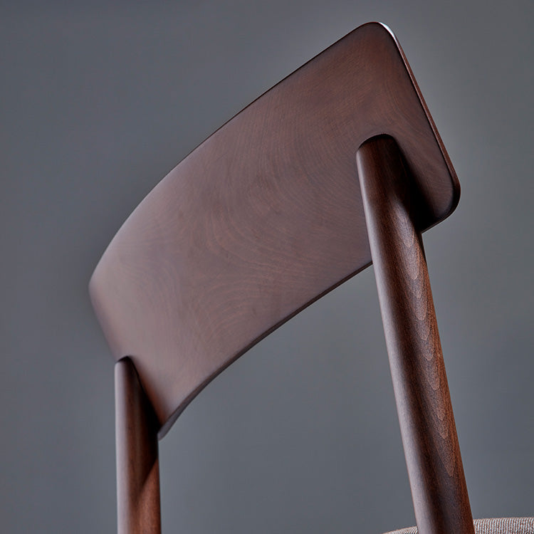 Mika Chair by B&T, showing closeup view of mika chair in live shot.