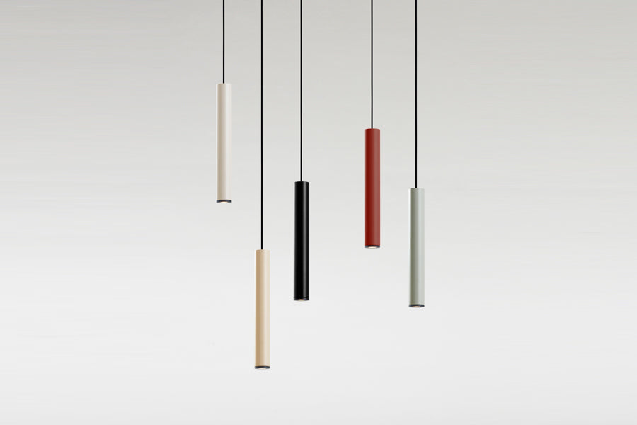 Milana Dimmable Pendant Light by Marset, showing milana dimmable pendant lights in live shot.