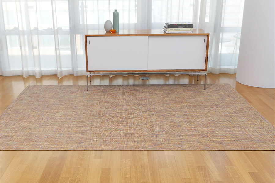 Mini Basketweave Woven Floor Mat by Chilewich, showing mini basketweave woven floor mat in live shot.