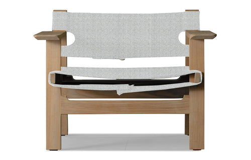 MLB Arm Chair by Harbour - Natural Teak Wood, Sand Copacabana.