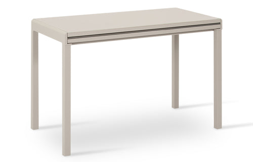 Modern Desk & Dining Table Extendable by SohoConcept - Champange Frosted Tempered Glass