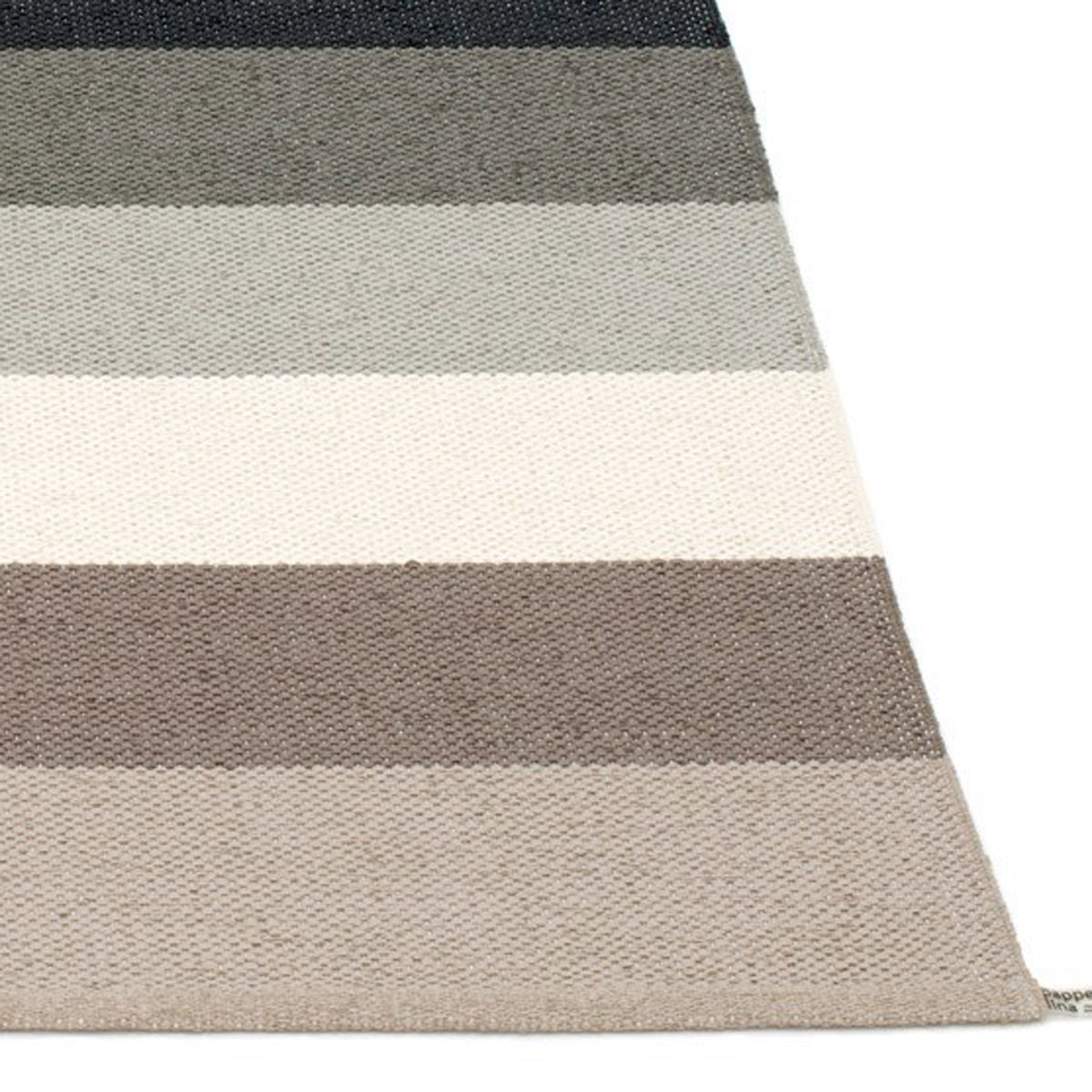 Molly Mud Runner Rug by Pappelina, showing closeup view of molly mud runner rug.