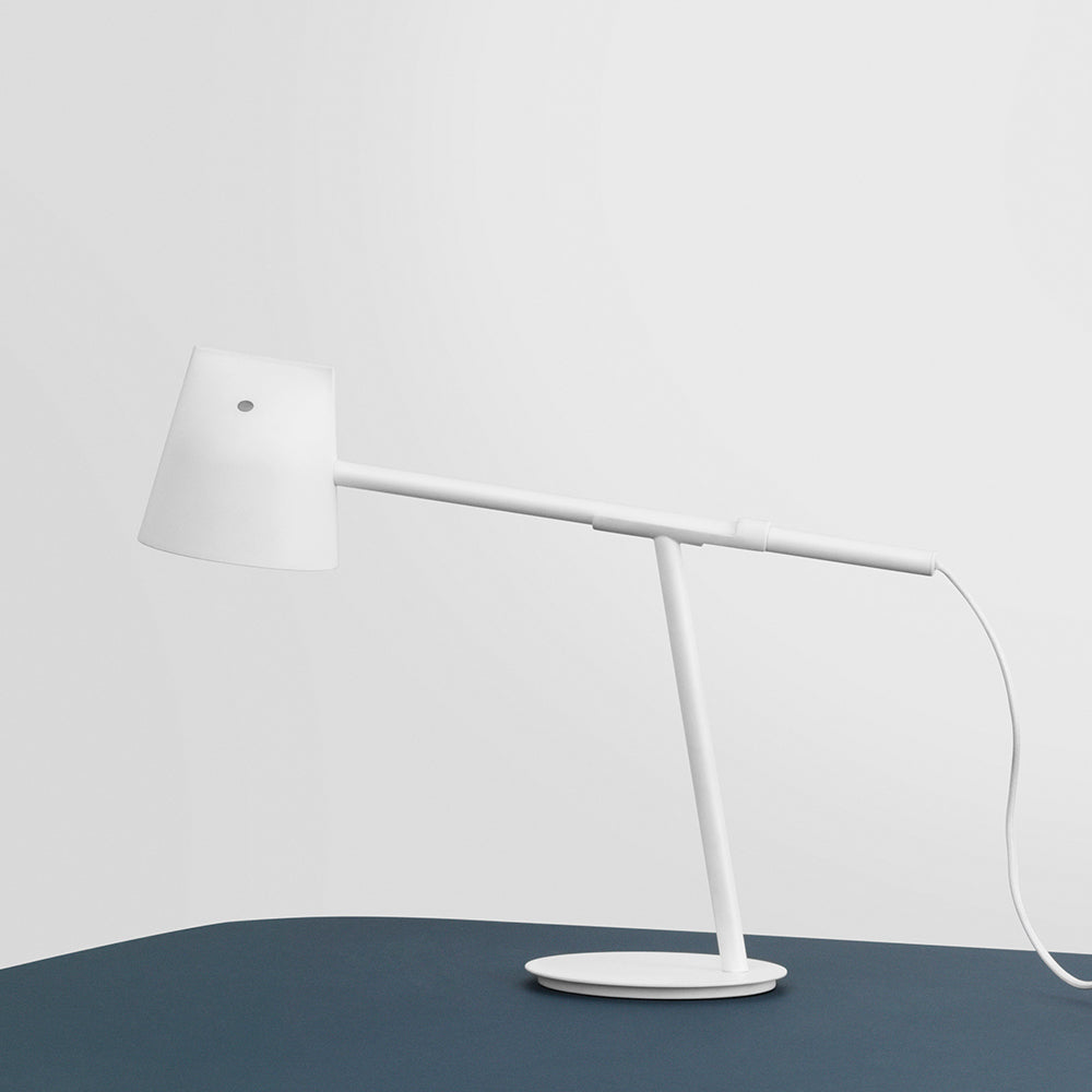 Momento US Table Lamp by Normann Copenhagen, showing momento us table lamp in live shot.