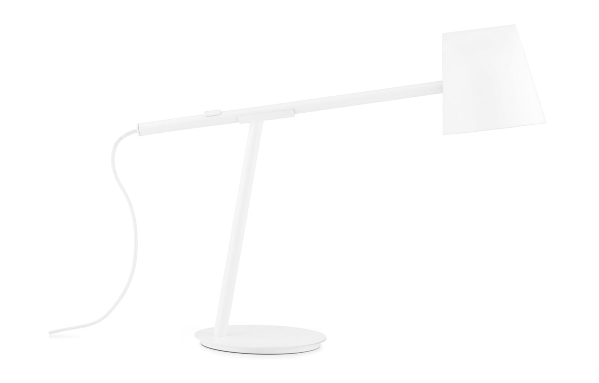 Momento US Table Lamp by Normann Copenhagen - White Powder Coated Metal.