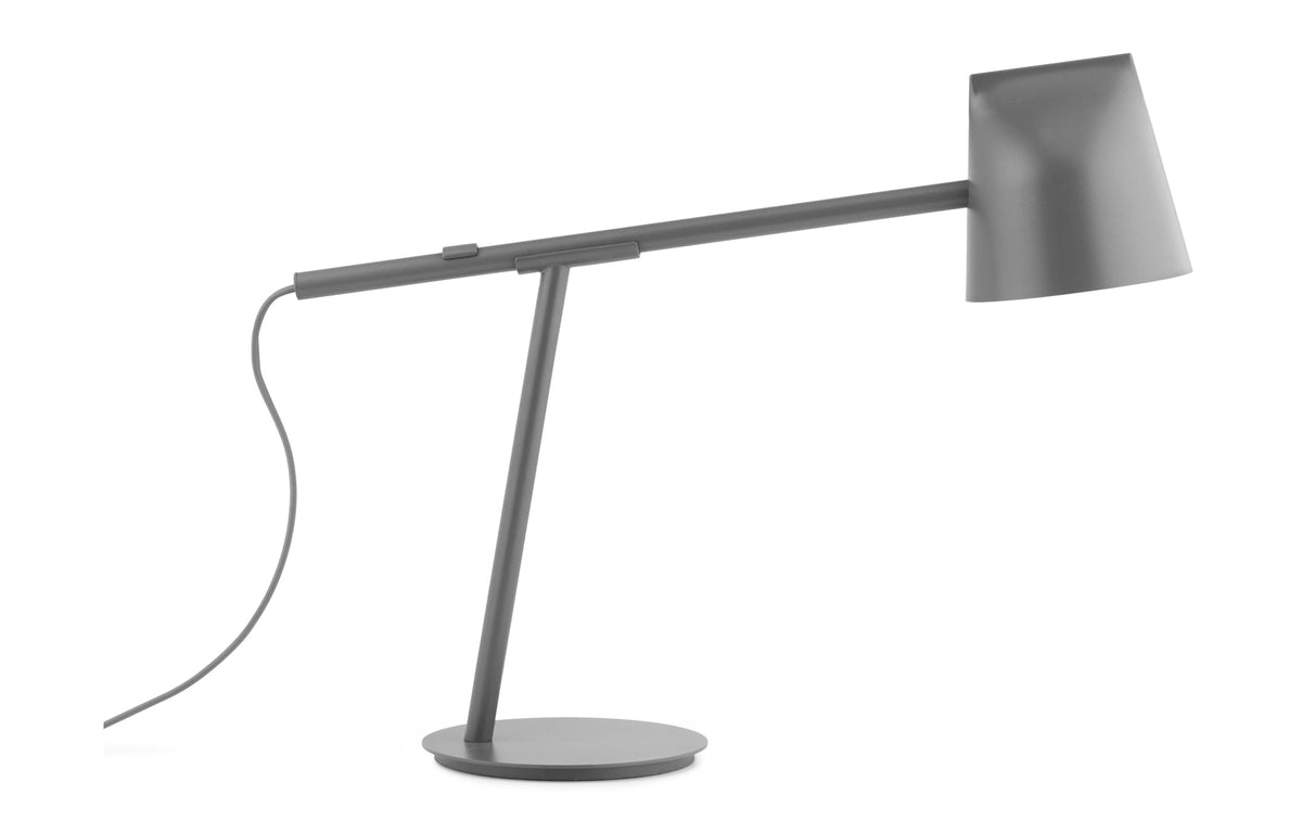 Momento US Table Lamp by Normann Copenhagen - Grey Powder Coated Metal.
