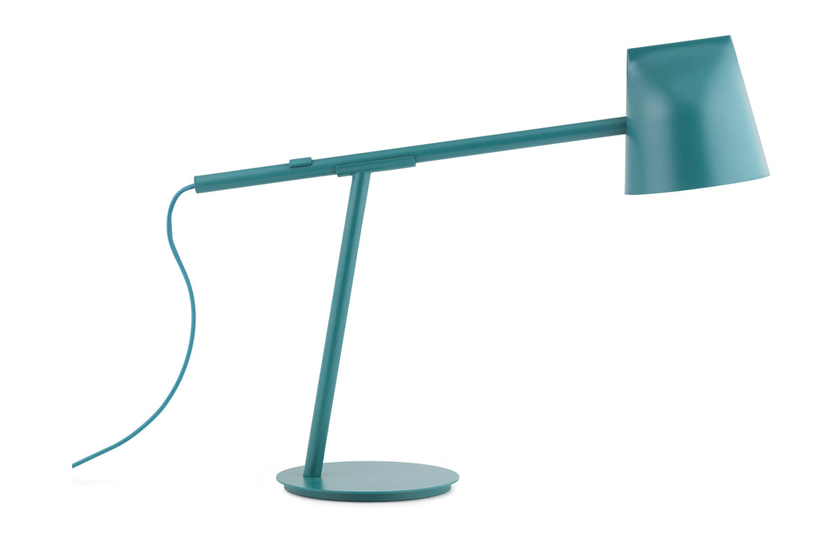 Momento US Table Lamp by Normann Copenhagen - Petrol Green Powder Coated Metal.
