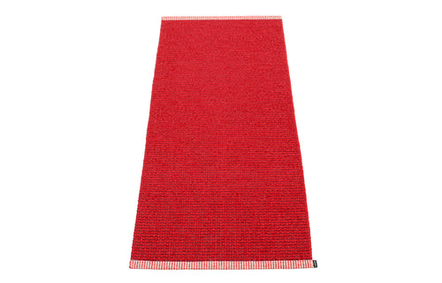 Mono Dark Red Rug by Pappelina- 2' x 5'