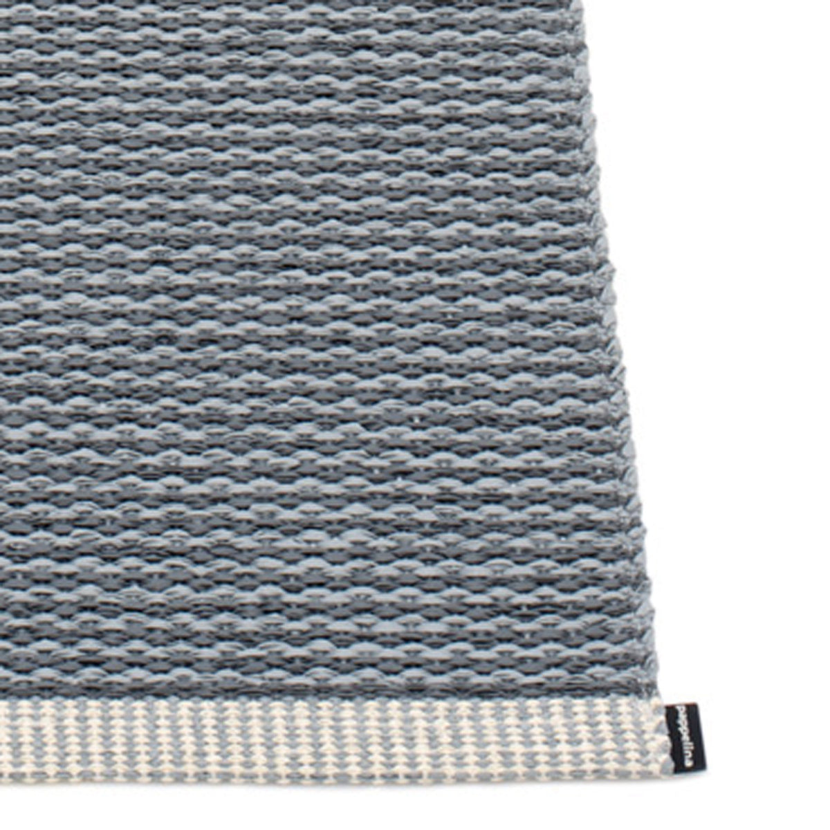 Mono Granit Rug by Pappelina, showing closeup view of mono granit rug in live shot.