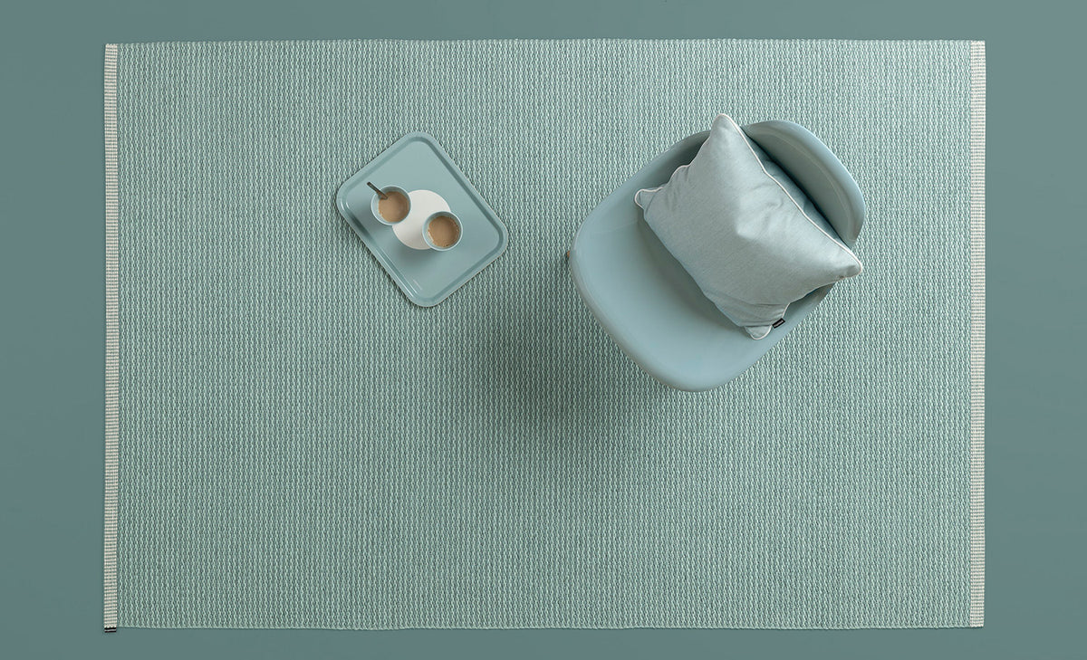 Mono Haze Rug by Pappelina, showing top view of mono haze rug.