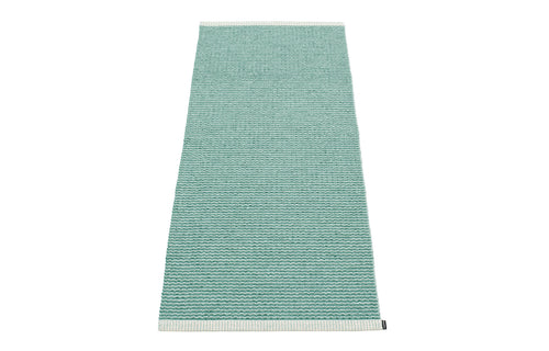 Mono Jade & Pale Turquoise Rug by Pappelina - 2' x 5'