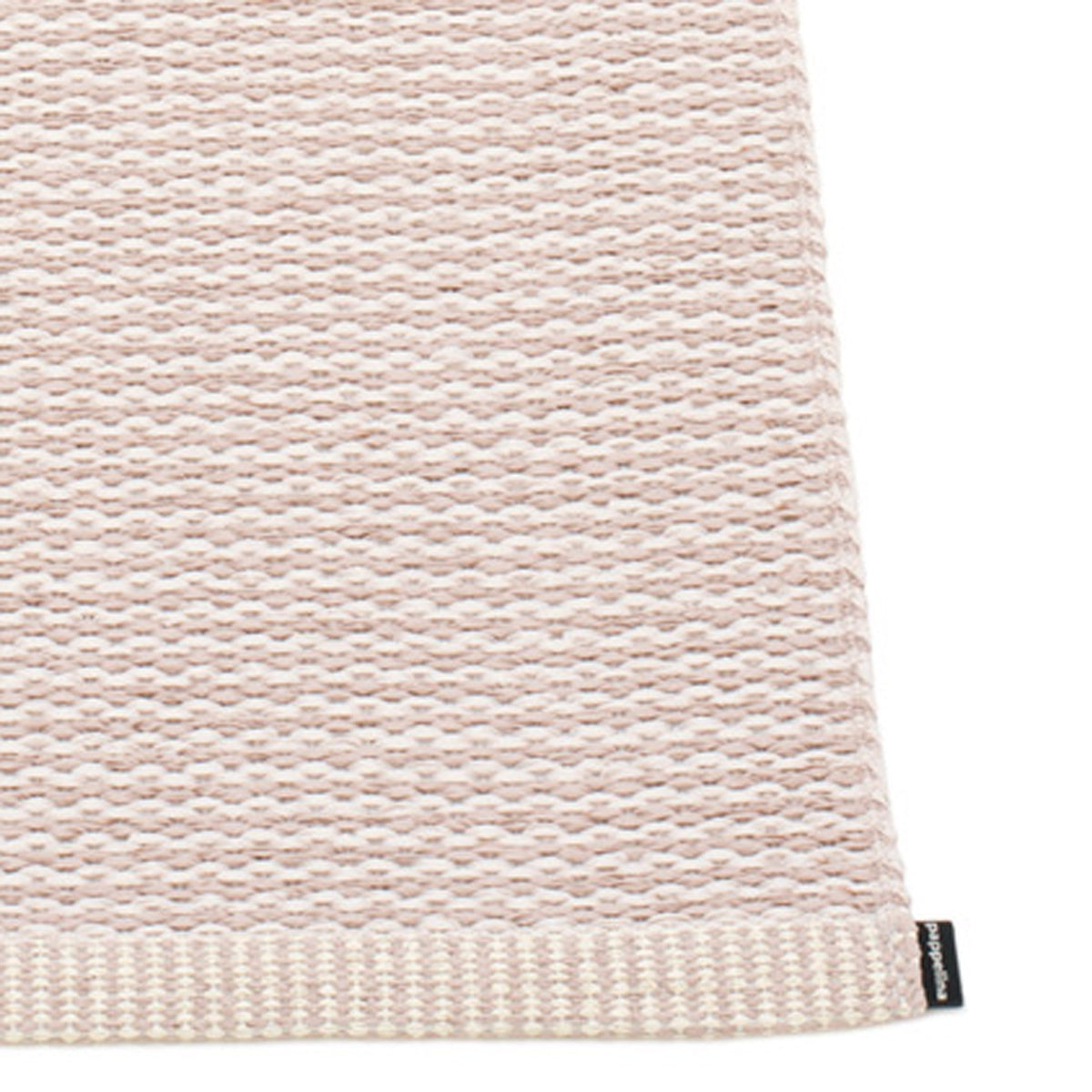Mono Linen Rug by Pappelina, showing closeup view of mono linen rug.