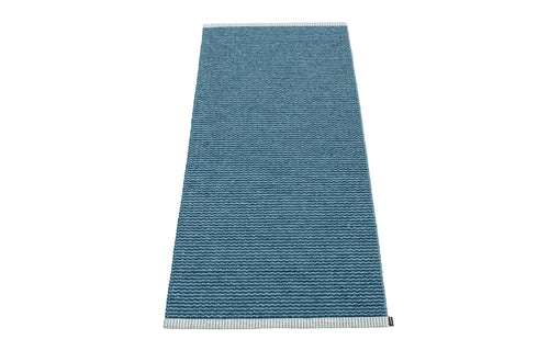 Mono Ocean Blue Rug by Pappelina- 2' x 5'